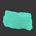 Natural Stone With Rough Surface And Green Brown Color For Decorative Use