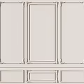 Wall panel line background wall 3d model