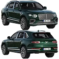 Luxury Green SUV Exterior Design With Chrome Grille Headlights And LED Taillights Alloy Wheels