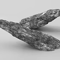 Modern Simple Stone Landscape Stone Block Rock Garden Stone 3d model