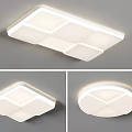 Modern Ceiling Light with Rectangular and Circular Design for Stylish Home Lighting