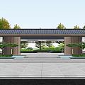 Serene Garden Landscape With Wooden Lattice Water Pond Stone Steps And Tree Reflections