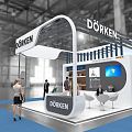 Modern Exhibition Delken Shanghai Surface Treatment Exhibition 3d model