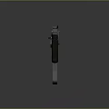 Tactical Submachine Gun With Black Orange Finish Grip Stock And Rail System