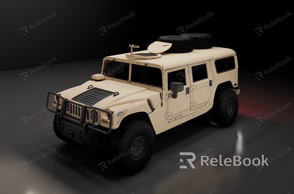 Modern Military Vehicle Hummer Military Vehicle model