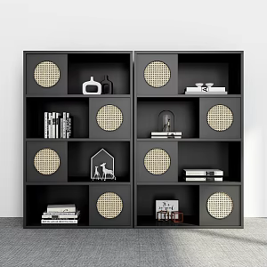 Bookcase Ornaments Bookcase Decorative Storage Cabinet Storage Cabinet Decorative Bookcase Cabinet 3d model