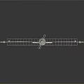 Outdoor Metal TV Antenna Design With Horizontal Bars And Vertical Pole