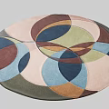 Modern Round Carpet 3d model