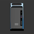 Sleek Modern Commercial Equipment With Vertical Design Transparent Panel And Control Interface