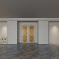 Studio Door Head Window 3d model