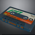 Vintage Cassette Tape With Blue Case 120 Minutes Max Recording Side A Round Reels