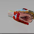Anatomical Model Of Human Organs And Hair With Colorful Vessels And Tissues