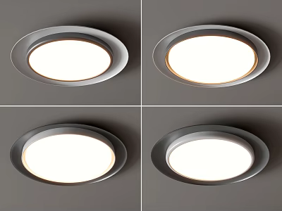 Modern Ceiling Lights With Diverse Circular Designs 3d model Modern Ceiling Lights With Diverse Circular Designs 3d model