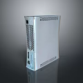 Silver Mini Desktop PC with Metal Casing Vents Connectivity Ports and Compact Sleek Design