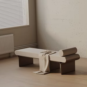 Modern shoe changing stool 3d model