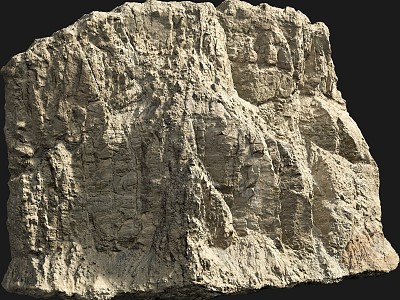 Stone Rock Desert Stone Mountain Cliff Shale Mountain Big Mountain Cliff 3d model