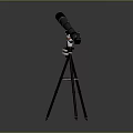 Beautiful Natural Scenery Observed Through Telescope Mounted On Tripod For Clear Viewing Experience