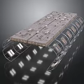Advanced Orbital Spacecraft Panel Structure With Metallic Frame And Solar Modules
