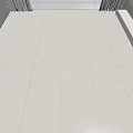 Light Colored Floor Tiles in Bright Modern Interior 3d model