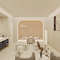 Modern SPA Sauna Interior With Massage Beds Mirror Plant Sofa And Decorative Painting