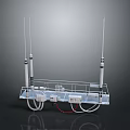 Industrial Antenna Equipment Platform With Multiple Antennas Control Modules And Cabling 3d model