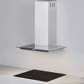 Modern Kitchen Appliance Range Hood With Sleek Stainless Steel Design And Flat Panel