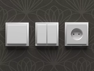 Modern Switch Switch Socket 3d model