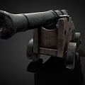 Cannon Earth Cannon Battery Cannon Gun Ancient Cannon Tower Battery Wall Cannon Low Face Low Number Low Model Simple Model Game Movie and TV Level Super Realistic 3d model