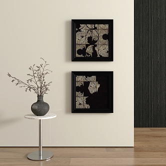 Modern antique decorative painting 3d model