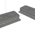 Two Carved Stone And Wood Decorative Boxes With Intricate Patterns