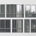 Sleek Modern Casement Windows In Multiple Styles With Metal Frames And Clear Glass