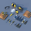 Hardware Parts Tools 3d model