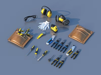 Hardware Parts Tools 3d model