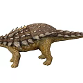 3D Render Of Prehistoric Armored Dinosaur With Spiked Back And Scaly Skin