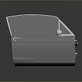 Modern Open Car Door With Metallic Finish Window And Interior Reflection Details