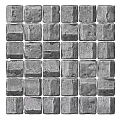Gray Square Tile Wall Decor With Textured Surface For Modern Interiors 3d model