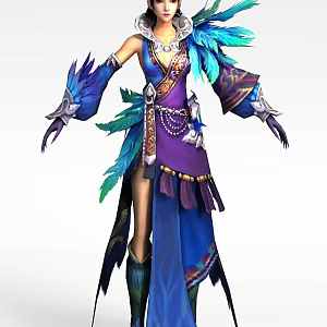 Smiling, Proud Wanderer Game Characters Ancient Dress Beauty 3d model