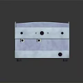 Stainless Steel Countertop Kitchen Appliance With Control Knobs And Smooth Surface