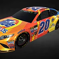 Colorful Racing Car With Sponsor Logos And Number 20