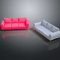 Modern Pink And Grey Sofa Furniture With Contemporary Design In Stylish
