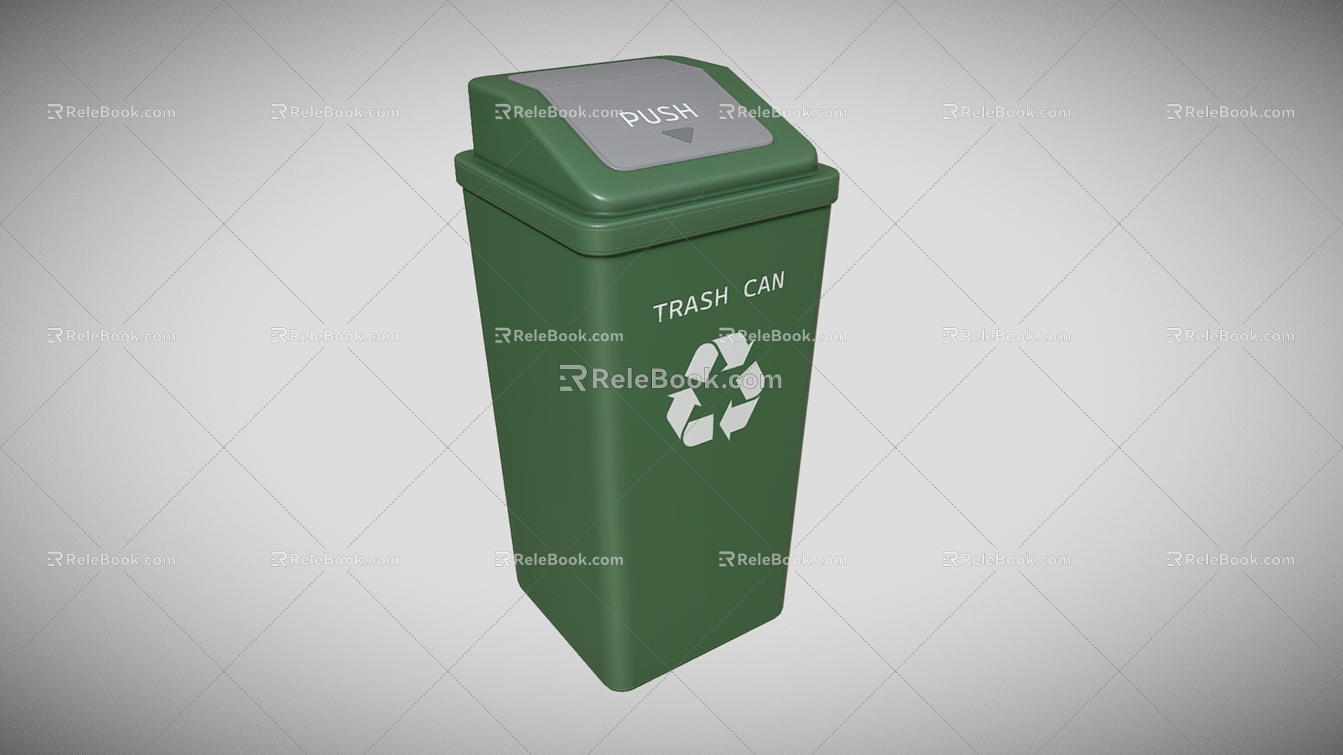 Trash Can Large Trash Can Outdoor Trash Can Community Trash Can Park Trash Can Low Face Number Low Model Simple Model Game Video Level Super Realistic 3d model