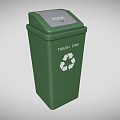 Trash Can Large Trash Can Outdoor Trash Can Community Trash Can Park Trash Can Low Face Number Low Model Simple Model Game Video Level Super Realistic 3d model