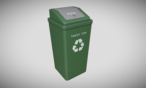 Trash Can Large Trash Can Outdoor Trash Can Community Trash Can Park Trash Can Low Face Number Low Model Simple Model Game Video Level Super Realistic 3d model