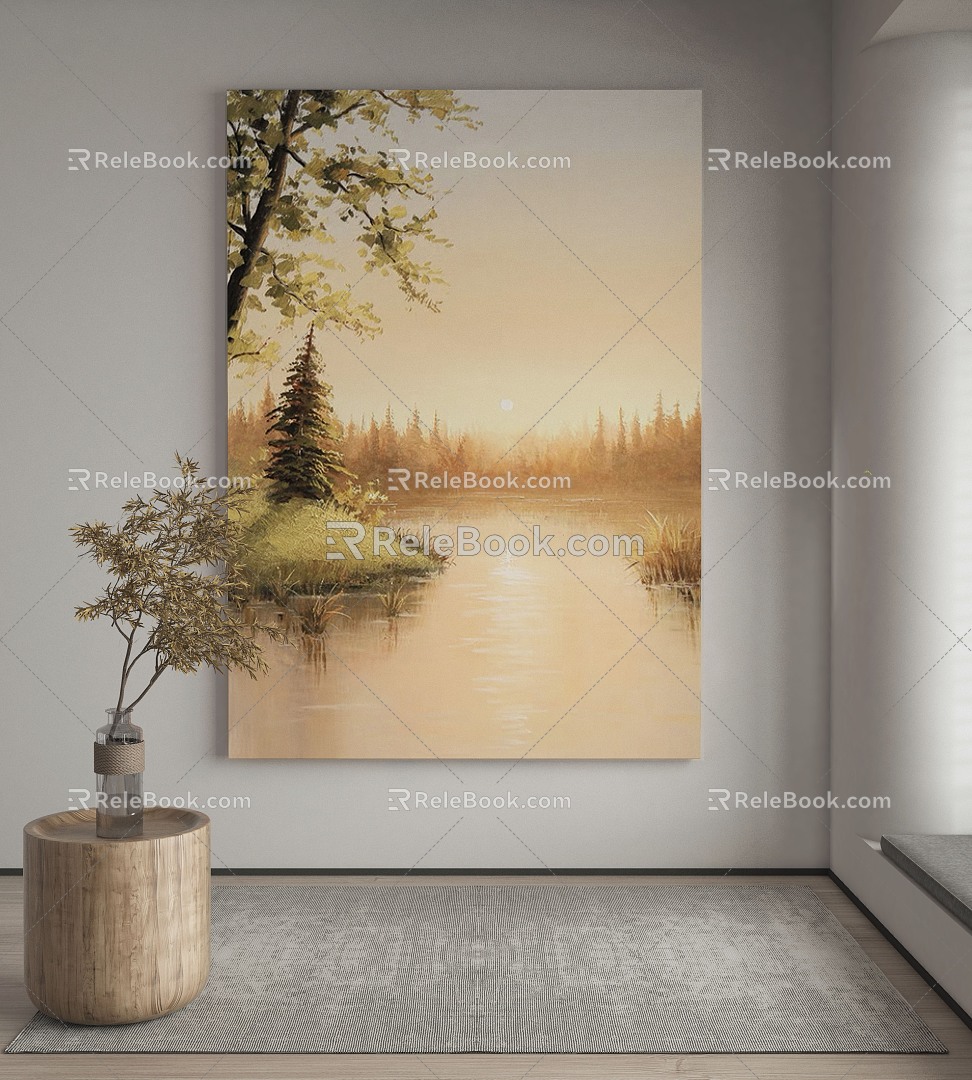 modern decorative painting 3d model