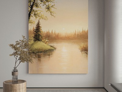 modern decorative painting 3d model