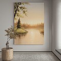 modern decorative painting 3d model