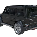 Black SUV Car Rugged Exterior Design With Large Alloy Wheels Tinted Windows And Chrome Accents