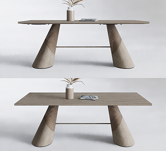 Modern Dining Table Leisure Table Desk Sharing Table 3d model