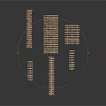 Wooden Fence Components With Various Sizes And Shapes For Scenic Models