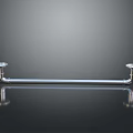 Stainless Steel Bathroom Towel Bar Hardware with Chrome Finish and Sleek Mounted Design